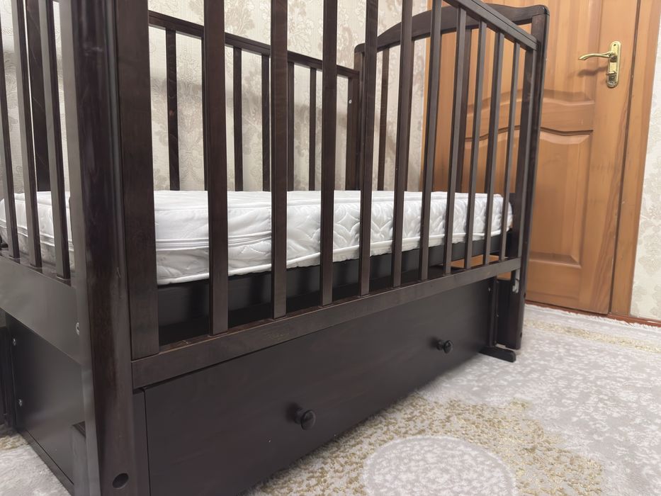 Детская кровать манеж с матрасом