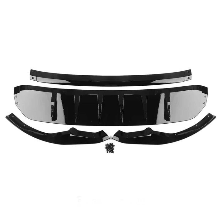 Prelungire Extensie Bara Fata Lip cu Audi Q8 S-Line (2018-2023) Negru