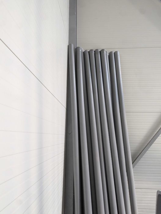 Țevi PVC gri (canalizare internă) cu imufa, 75 mm x 3 m — 16 buc