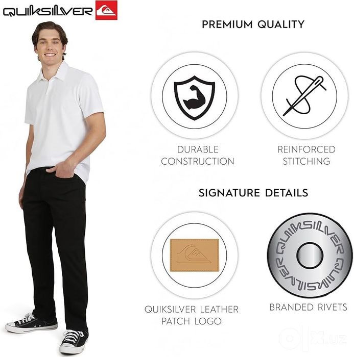 Джинсы Quiksilver slim fit. p34\32.