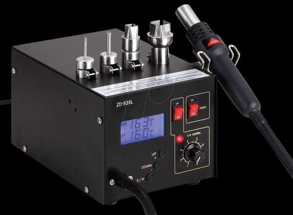 поялна станция за SMD елементи, ZD-939L ESD, 320W Германия
