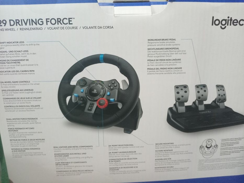 Volan PS 4 PS 5 și PC Logitech g29 nou folosit de trei ori