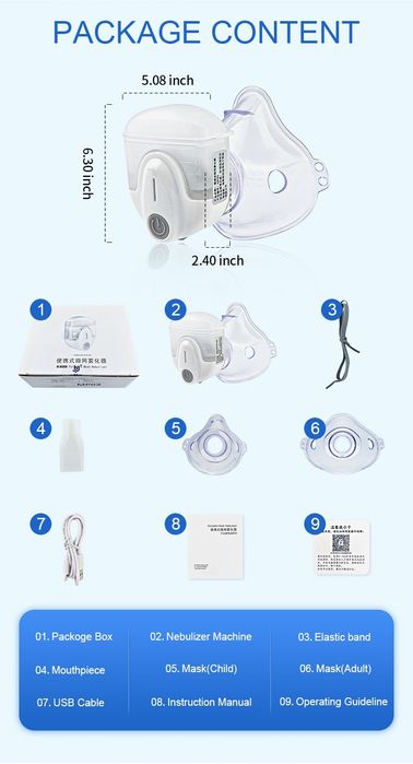 Инголятор небулайзер Nebulaser mesh. Аккумуляторный