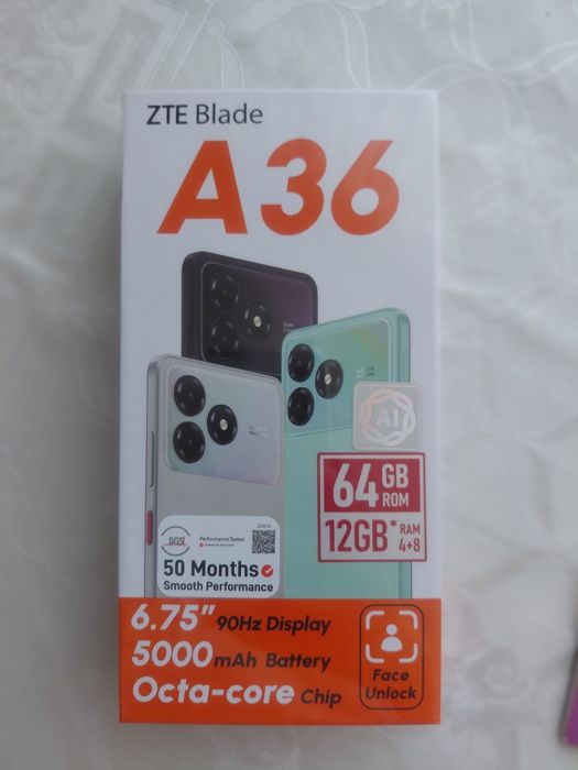 Продам ZTE Blade A36 4/64GB Новый