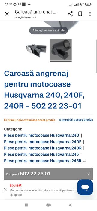 Cap reductor Husqvarna