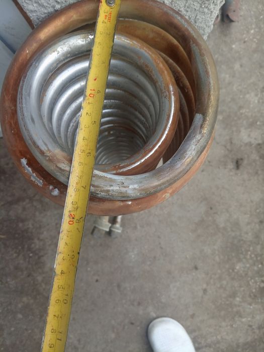 Serpentina inox pentru termosemineu