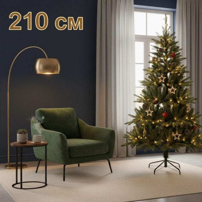 Красива коледна елха с естествено излъчване – празниците започват тук!