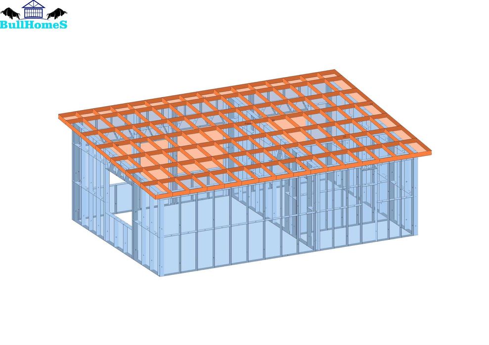 Къща,Бунгало,Преместваема къща,Сглобяеми къщи,Модулни,Жилищни-50.5м²