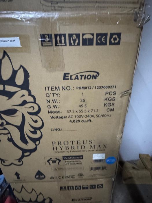 Moving head (Proiector,  lumini scena) Elation Proteus Hybrid MAX