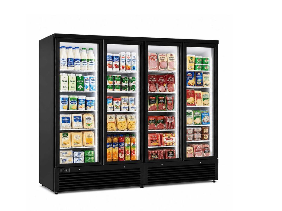 Vitrina Frigorifica Koln C4, 4 usi ,-1 +10C, Motor Intern, 250cm, NOU