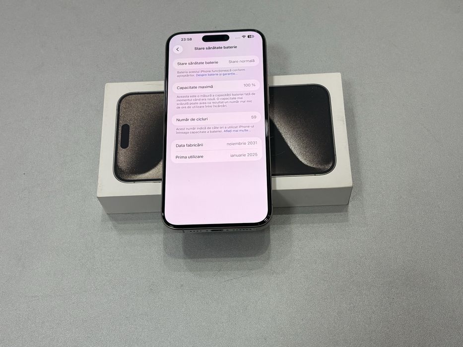 Iphone 15 Pro Max, 1TB, Natural Titanium