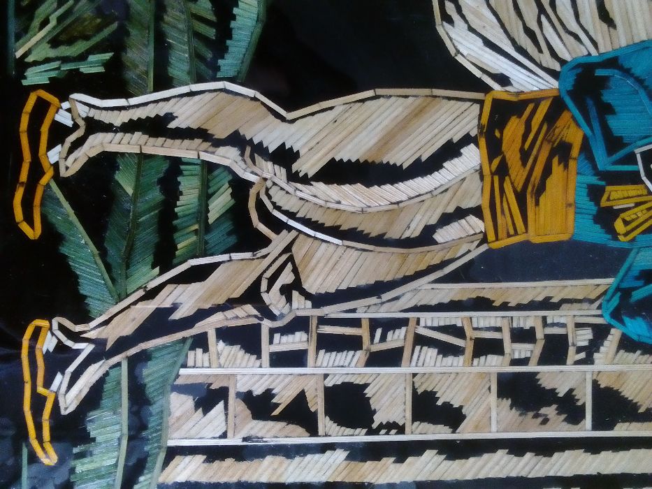 Картина рисувана със сламки