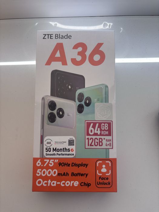 Продам новый телефон ZTE BLADE A36
