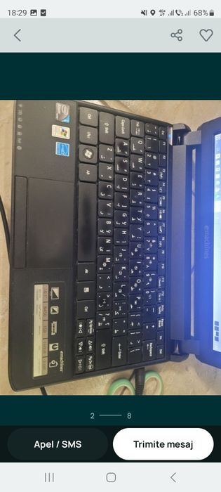 Laptop eMachines, Linux, 160GB, doar in Cluj, 100 lei fix