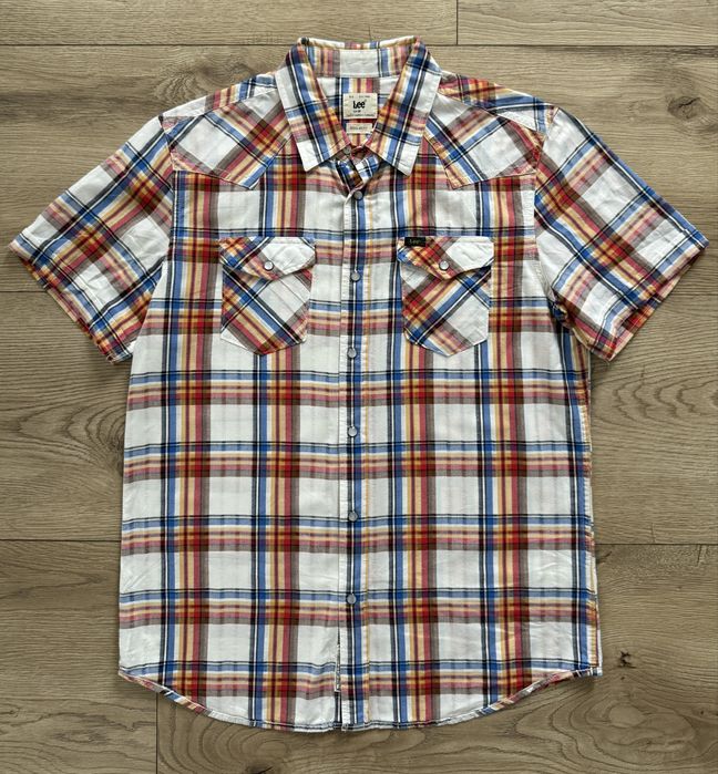 Camasa LEE Maneca Scurta Carouri Stil Western Barbati | Marime M