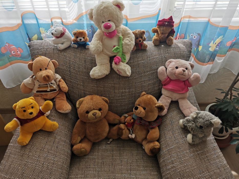 Плюшени играчки - мече, жабка, куче и други