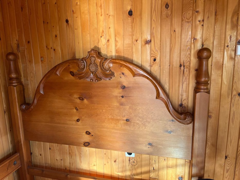 Легло от естествено дърво + подматрачна рамка