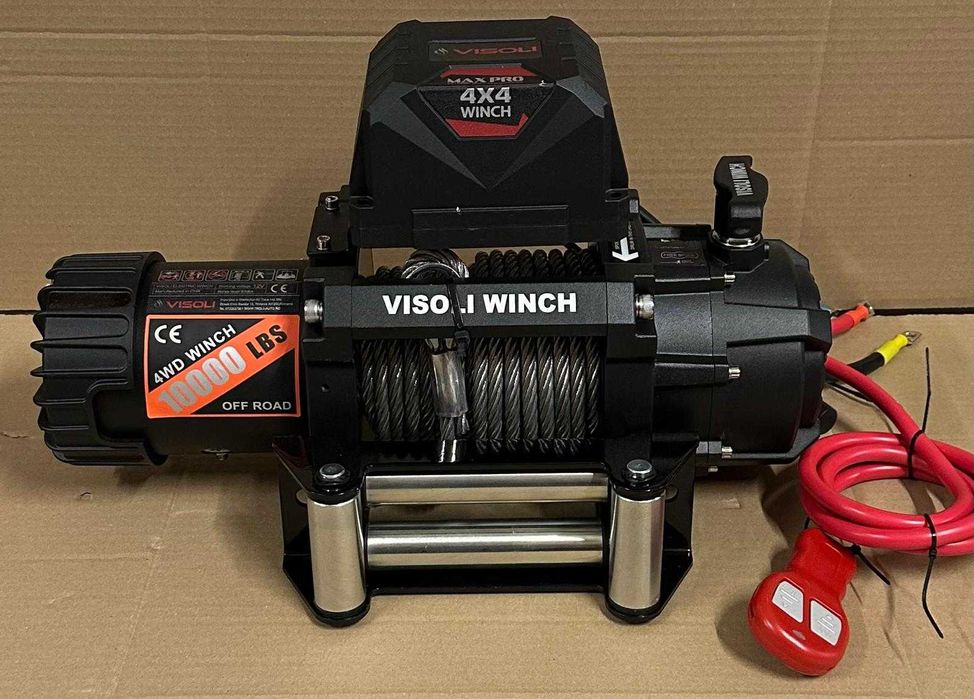 Troliu auto electric Visoli 10000lbs/4536kg cu sufa de otel 12v