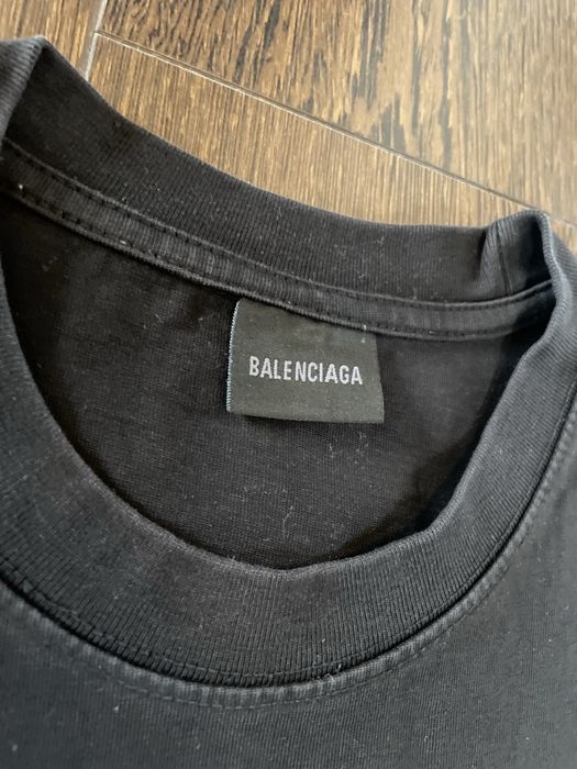 Balenciaga Taped T-Shirt ‘Faded/Black/White/Red’
