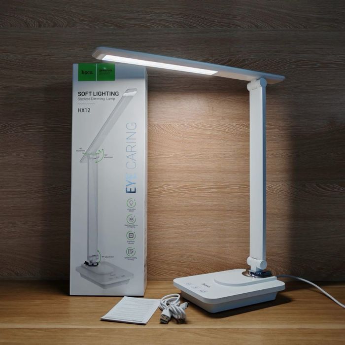 Настольная лампа Hoco HX12 складная 3 уровня яркости