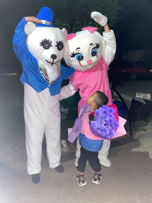 Ростовые куклы,мишка,зайка,мальчик и девочка