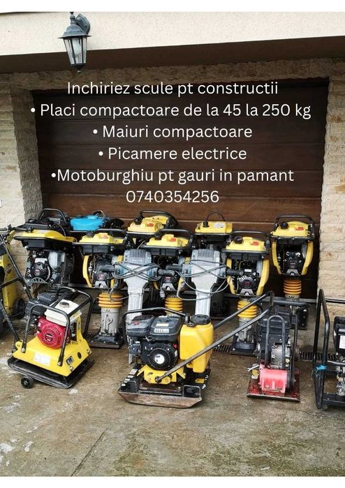 Aparat electrofuziune ,nivela laser,drujba beton ,mai compactor