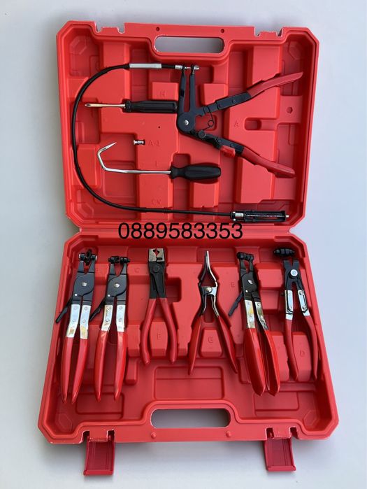 Комплект клещи за водни съединения комплект 9 части Ново !!!