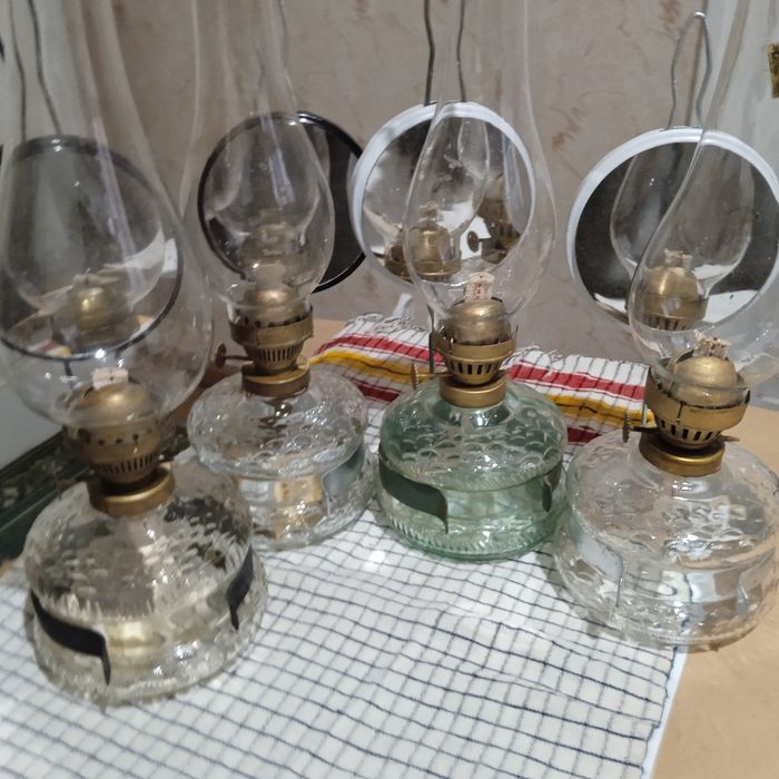 Стари български газени лампи - 4 броя