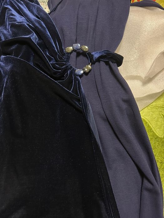 Платье вечернее в темно синем цвете