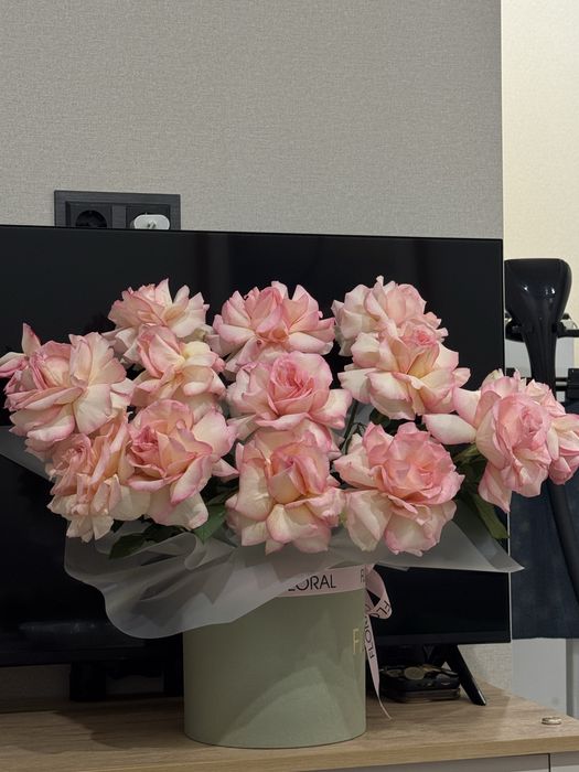 Свежий букет из роз