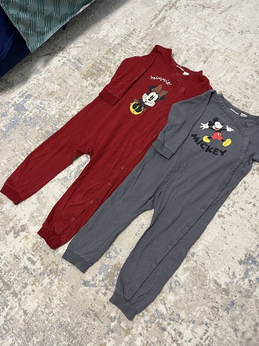 Salopete cu capse Mickey si Minnie 92cm