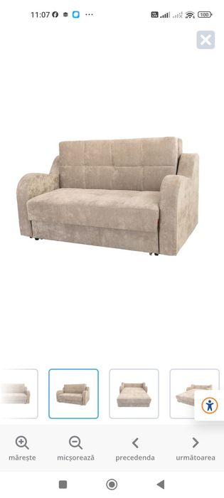 Vând canapea extensibila 160/200
