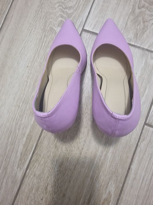 Pantofi din piele violet de dama