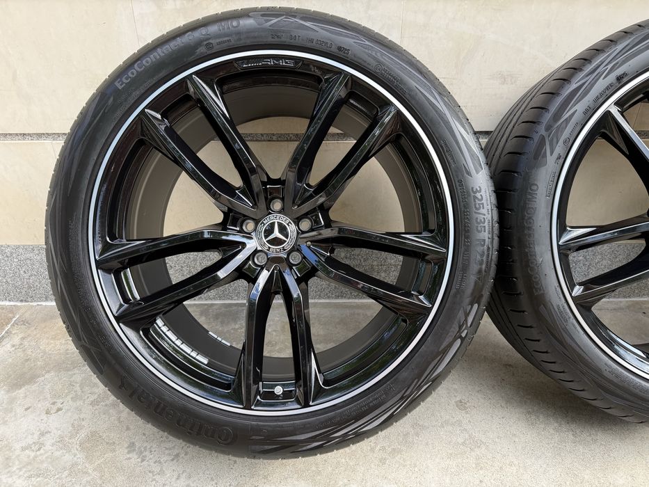 Оригинални джанти Мерцедес ГЛС 63АМГ 23 цола спорт пакет Mercedes GLS 167 63AMG MAYBACH X167 GLS600 ГЛС 450d фейслифт пакет като нови гуми на 98% 2025