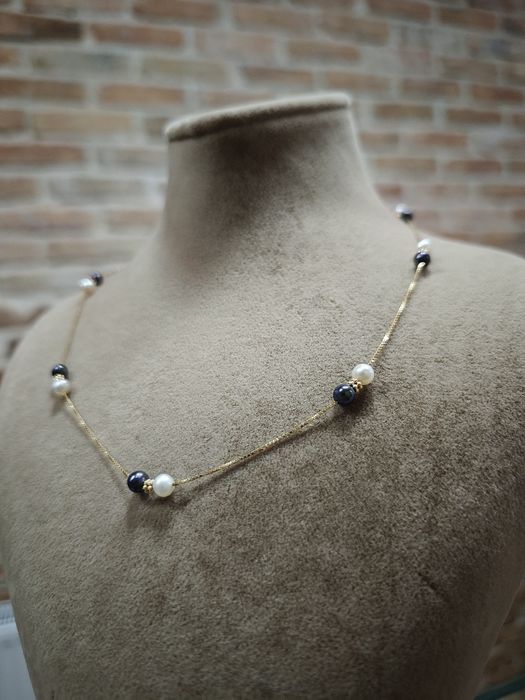 Colier cu perle aur 18k 4.33gr (r)