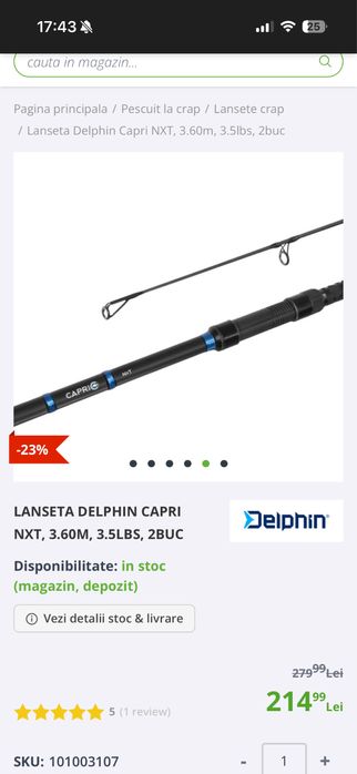 Vand lansete delphin capri