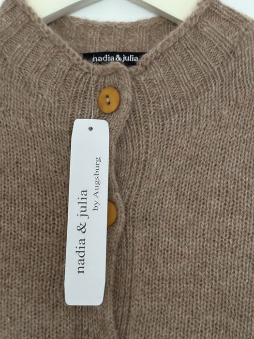 Vand cardigan Nadia & Julia, nou, 100% lana