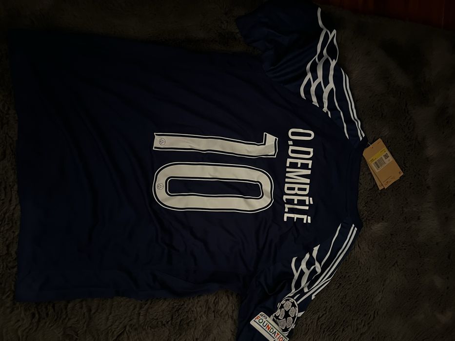 Tricou PSG Ousmane Dembele UCL badge