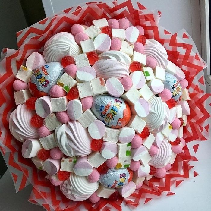 Сладкие букеты на 8 марта на заказ