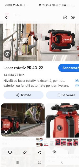 Nivelă laser HILTI PR 40 -22