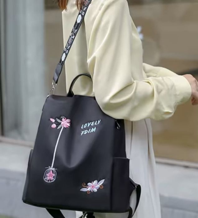 Нова дамска текстилна раница за всекидневна употреба