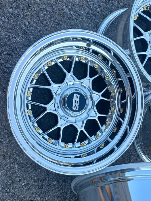 16"4х100 Bbs Fm3 Chrome 9-10j et15-12 Bmw E30 Golf 2 3...Чисто Нови..