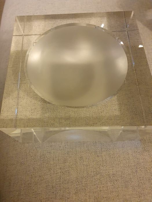 Rosenthal, cristal, studio line, piese cubice, vază și scrumiera/bol