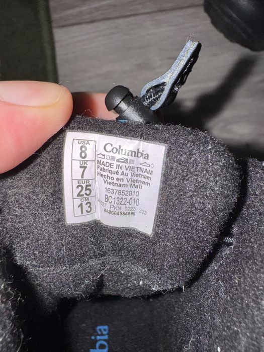 Columbia детские сапоги