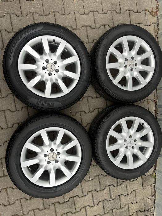 Jante aliaj 5x112mm, anvelope 255/55 R18, Mercedes ML, GLC, GLE