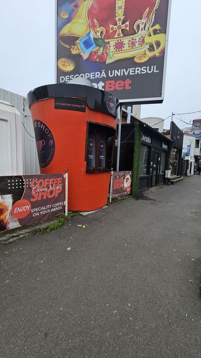 Vand chioșc cafea "To go" complet echipat
