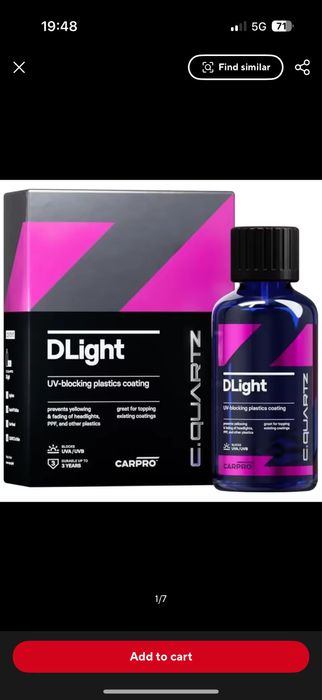 Protectie ceramica faruri auto DLight CarPro Cquartz