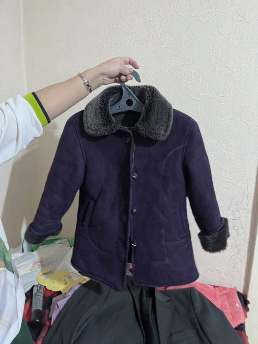 Детские теплые дубленки