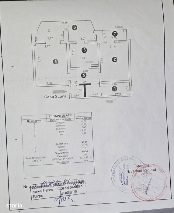 Vând apartament 2 camere 64m2 micro 14