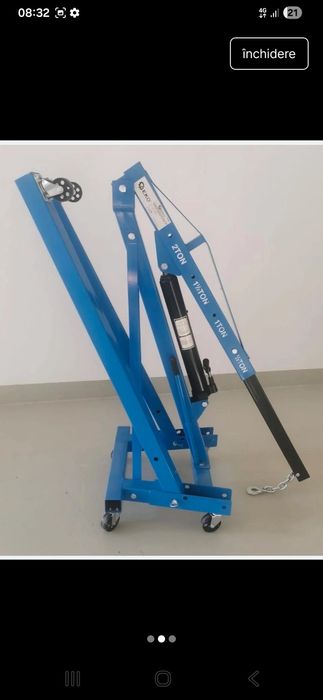 Macara cu lant cu 4 puncte de prindere